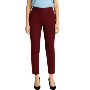 41 Hawthorn Adjustable Hem Pants Merlot Red NWT Women’s Size 8 Regular Fit